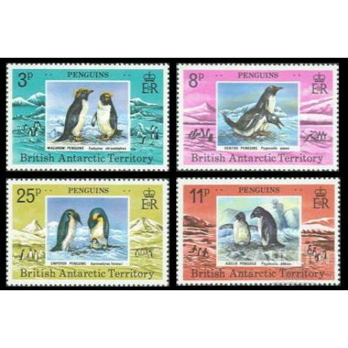БАТ Великобритания Антарктика 1979 морская фауна птицы пингвины ** о