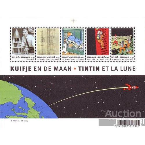 Бельгия 2004 Тин Тин на Луне комикс мультфильм космос ракеты собаки фауна ** о