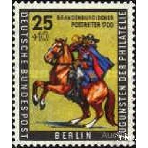 Берлин Германия 1956 неделя письма почта униформа кони фауна ** м