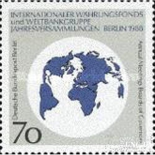 Берлин Германия 1988 Всемирный банк деньги карта ** ом