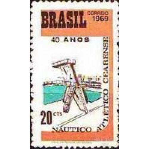 Бразилия 1969 спорт прыжки в воду архитектура ** м
