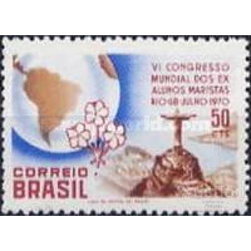 Бразилия 1970 Конгресс религия цветы ** м