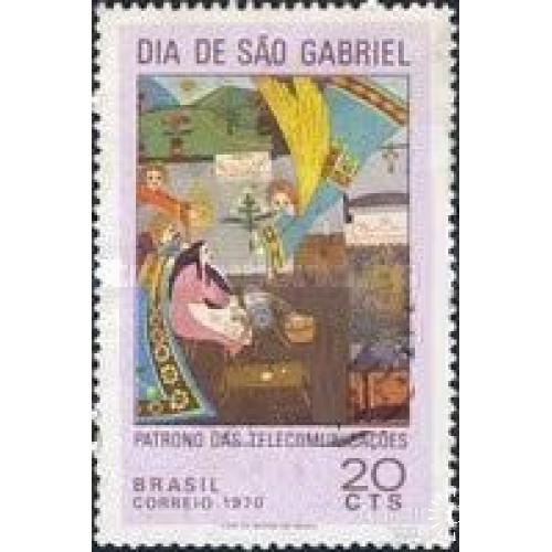 Бразилия 1970 Св. Габриэль религия связь живопись рисунки ** м