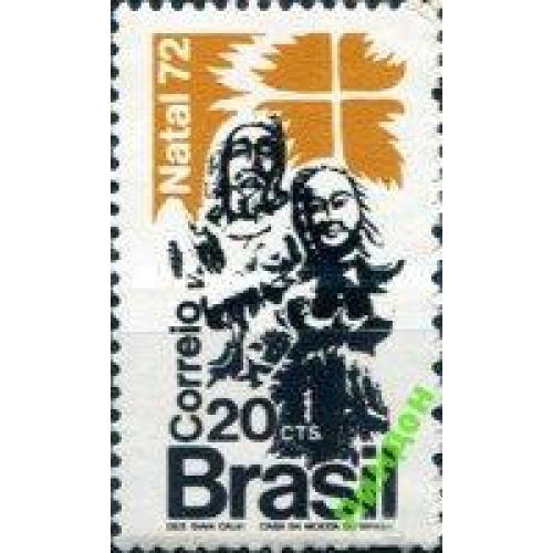 Бразилия 1972 Рождество религия живопись ** о