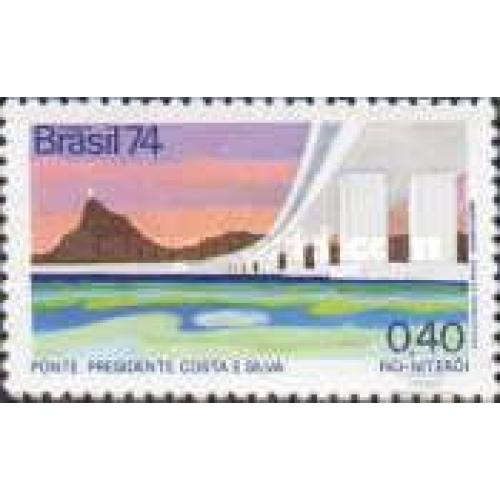 Бразилия 1974 инагугурация президент Да Сильва архитектура мост * м