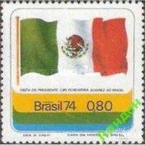 Бразилия 1974 визит Мексика флаг * м
