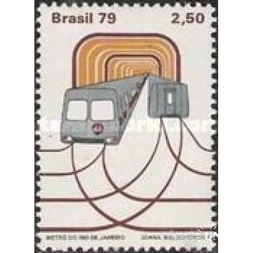 Бразилия 1979 метро ж/д поезд ** м