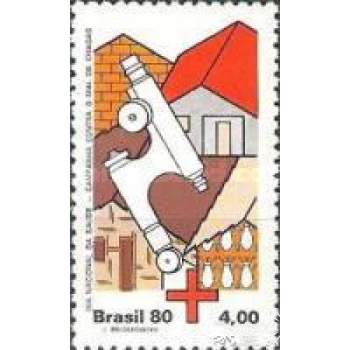 Бразилия 1980 Нац. День медицина микроскоп ** м