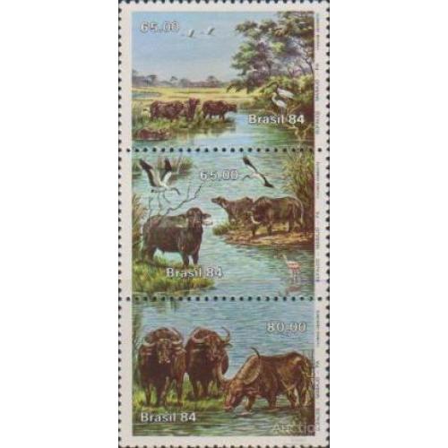 Бразилия 1984 коровы быки птицы фауна флора ** ом