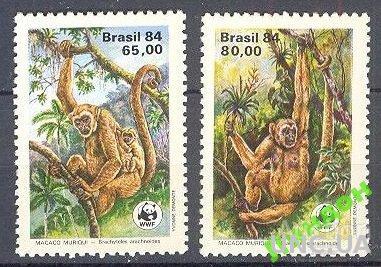 Бразилия 1984 ВВФ WWF фауна обезьяны ** о