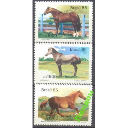 Бразилия 1985 фауна кони лошади ** ом
