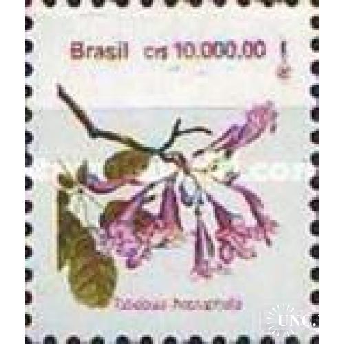 Бразилия 1992 стандарт флора цветы 10000 ** о