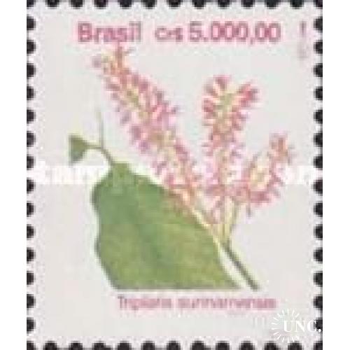 Бразилия 1992 стандарт флора цветы 5000 ** о