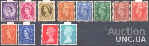 Британия 1952-1967 стандарт королева ** о