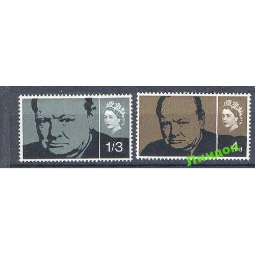 Британия 1965 Черчилль ПМ люди война Нобелевская премия проза ** о