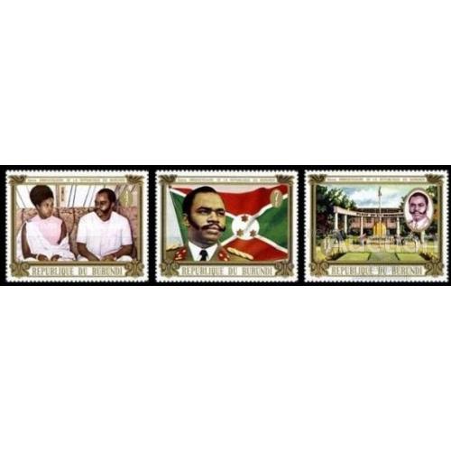 Бурунди 1970 4-я годовщина Независимости люди флаг серия ** о