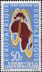 ЦАР 1963 Европа - Африка экономической соглашение карта ** о