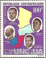 ЦАР 1964 Союз Африки президенты люди карта ** о