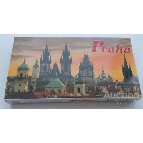 Чехия набор 40 шт ПК открытка Прага искусство скульптура архитектура замок мост м