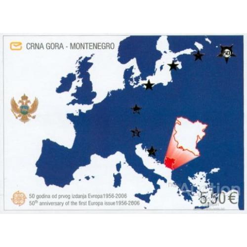 Черногория 2006 50 лет Европа Септ карта ЕС герб ** м