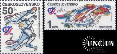 ЧССР 1985 спартакиада теннис спорт ** м