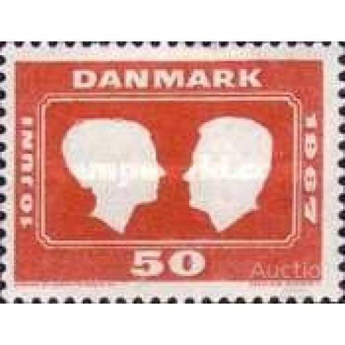 Дания 1967 Свадьба Princess Margrethe II &amp; Prince Henri de Monpezat люди ** о