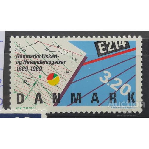 Дания 1989 Департамент рыболовства и морских исследований рыбалка флот ката ** ан