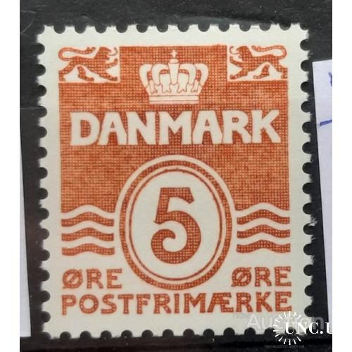 Дания 1989 стандарт 5 ёре ** ан