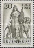 Финляндия 1957 Парламент скульптура лев фауна ** о