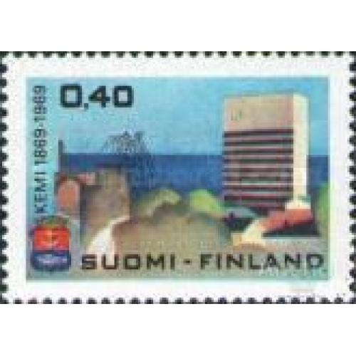 Финляндия 1969 100 лет город Кеми герб архитектура порт флот ** о