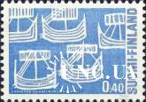 Финляндия 1969 День Севера флот корабли викинги наскальная живопись этнос археология ** о