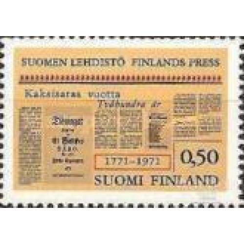 Финляндия 1971 200 лет пресса газеты ** о