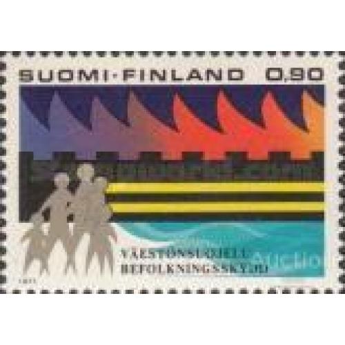 Финляндия 1977 Гражданская оборона ГО ** о