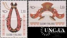 Финляндия 1980 ремесло искусство кони лошади этнос традиции узоры ** о