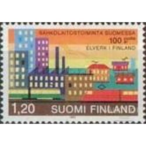 Финляндия 1982 100 лет энергостанциям ГЭС АЭС архитектура ** о
