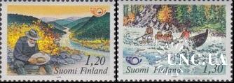 Финляндия 1983 туризм золото минералы рафтинг спорт лодки флот ** о