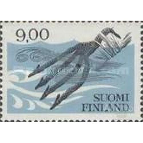 Финляндия 1984 декоративное искусство живопись рыбалка охота ** о