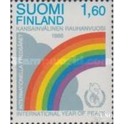 Финляндия 1985 ООН Год мира радуга ** о