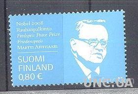 Финляндия 2008 Марти Ахтисаари люди Нобелевская Премия Мира ** м