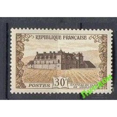 Франция 1951 архитектура замок шато вино виноград флора ** о