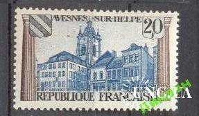 Франция 1959 архитектура дворец герб **