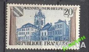 Франция 1959 архитектура дворец герб **