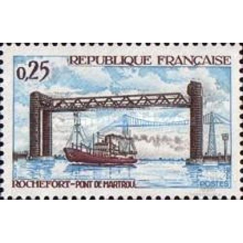 Франция 1968 флот корабли мост архитектура ** брм