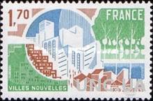 Франция 1975 новые города архитектура природа флора ** бро