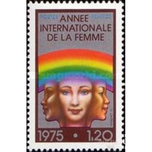 Франция 1975 ООН Год женщины радуга ** о