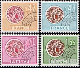 Франция 1975 стандарт монеты археология ** о