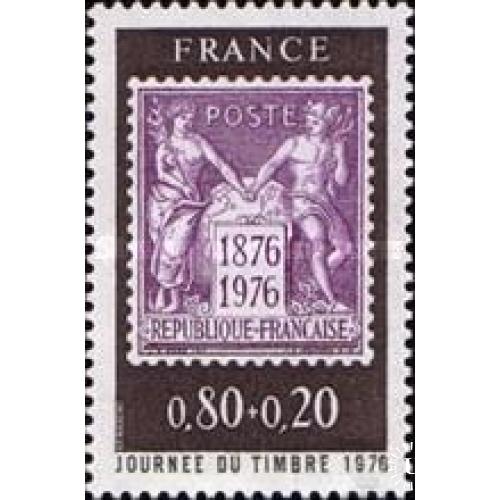 Франция 1976 Неделя письма искусство марка на марке мифы ню ** м