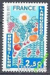 Франция 1977 флора виноград фрукты яхты флот ** бро
