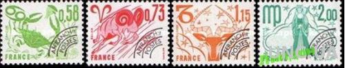 Франция 1978 стандарт Зодиак астрономия фауна **