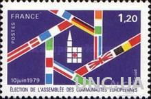 Франция 1979 Европа Совет выборы флаги ** бро